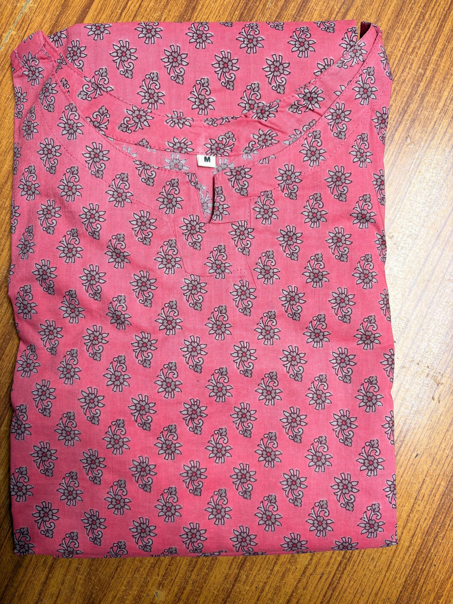 Pink and Grey Floral Print Co-ord Set